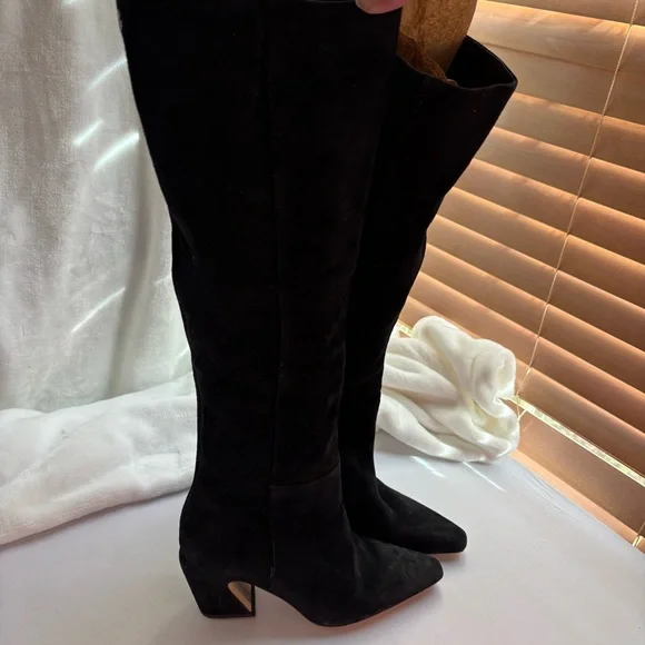 Sam Edelman Sulema Suede Boots Size 6 black NWOT - Picture 4 of 12